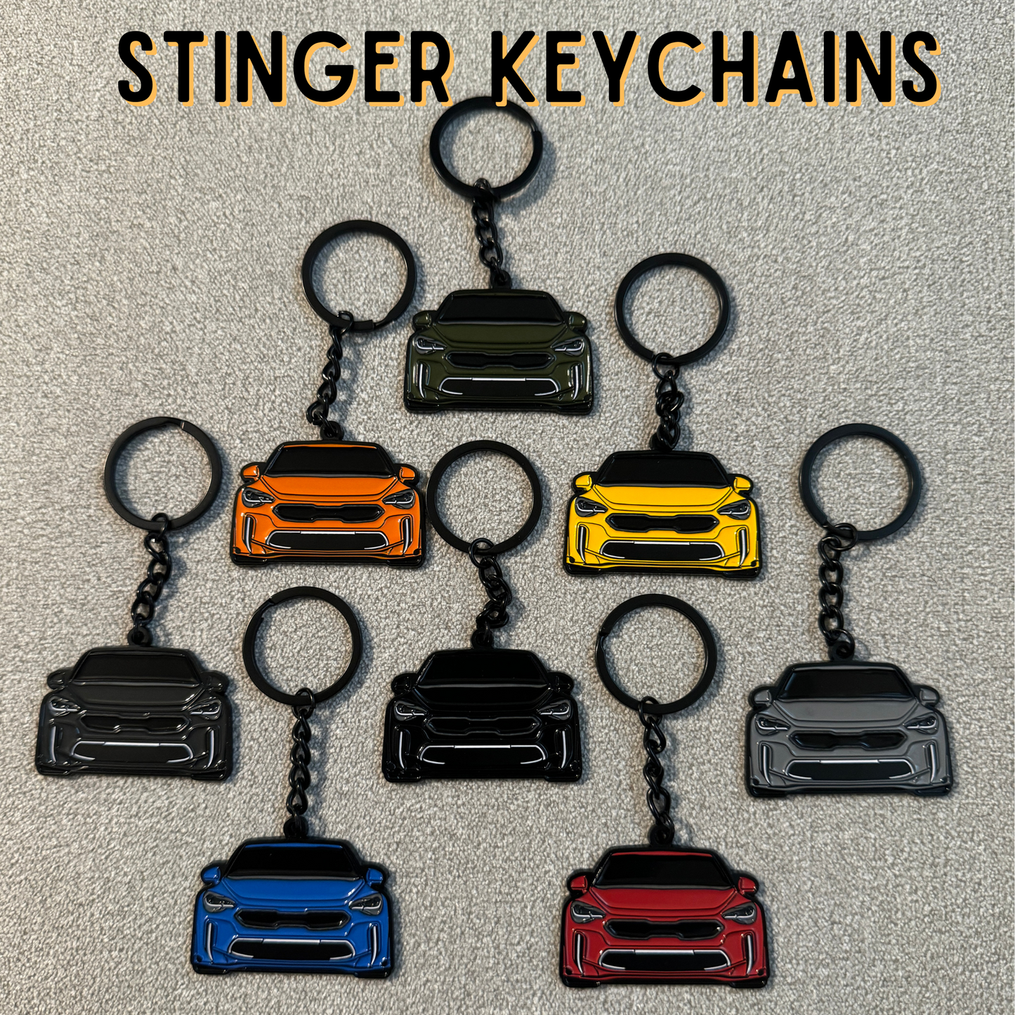 Stinger Molded Keychain for Kia Stinger Owners | Perfect Gift for Kia Stinger Enthusiasts