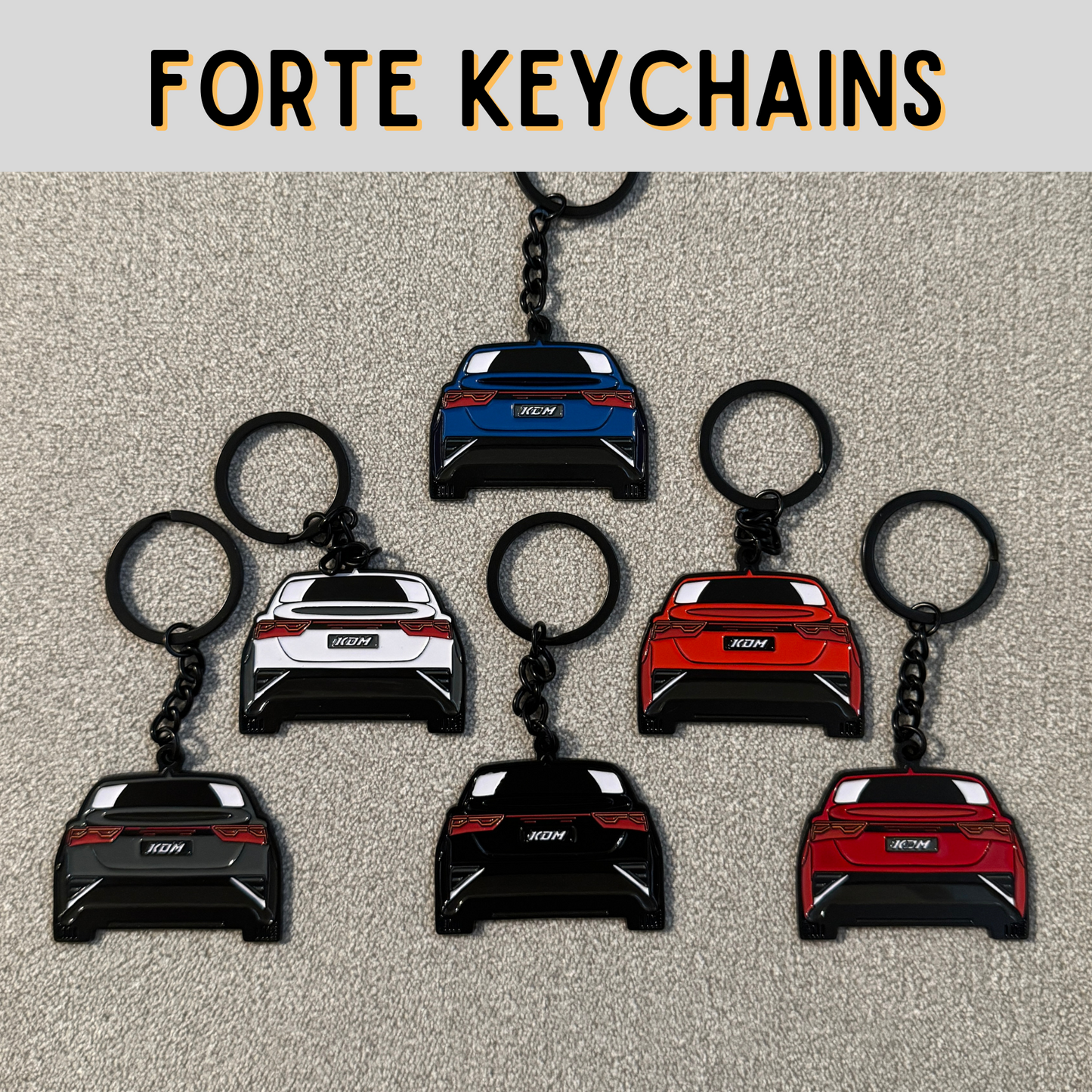 Forte Molded Keychain for Kia Forte Owners | Perfect Gift for Kia Forte Enthusiasts