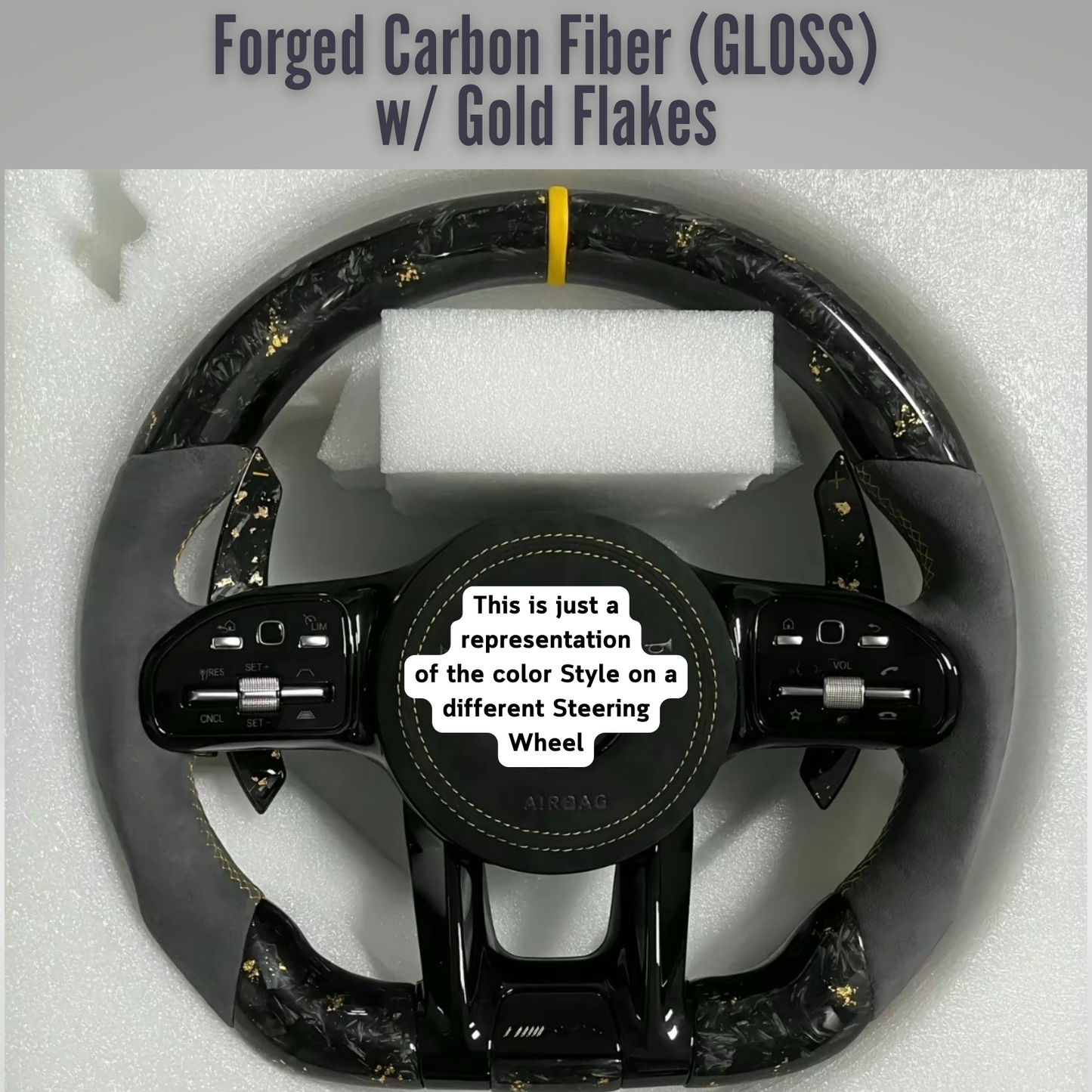 Carbon Fiber Steering Wheel Fully Customizable for Kia K5 (2021-2025)