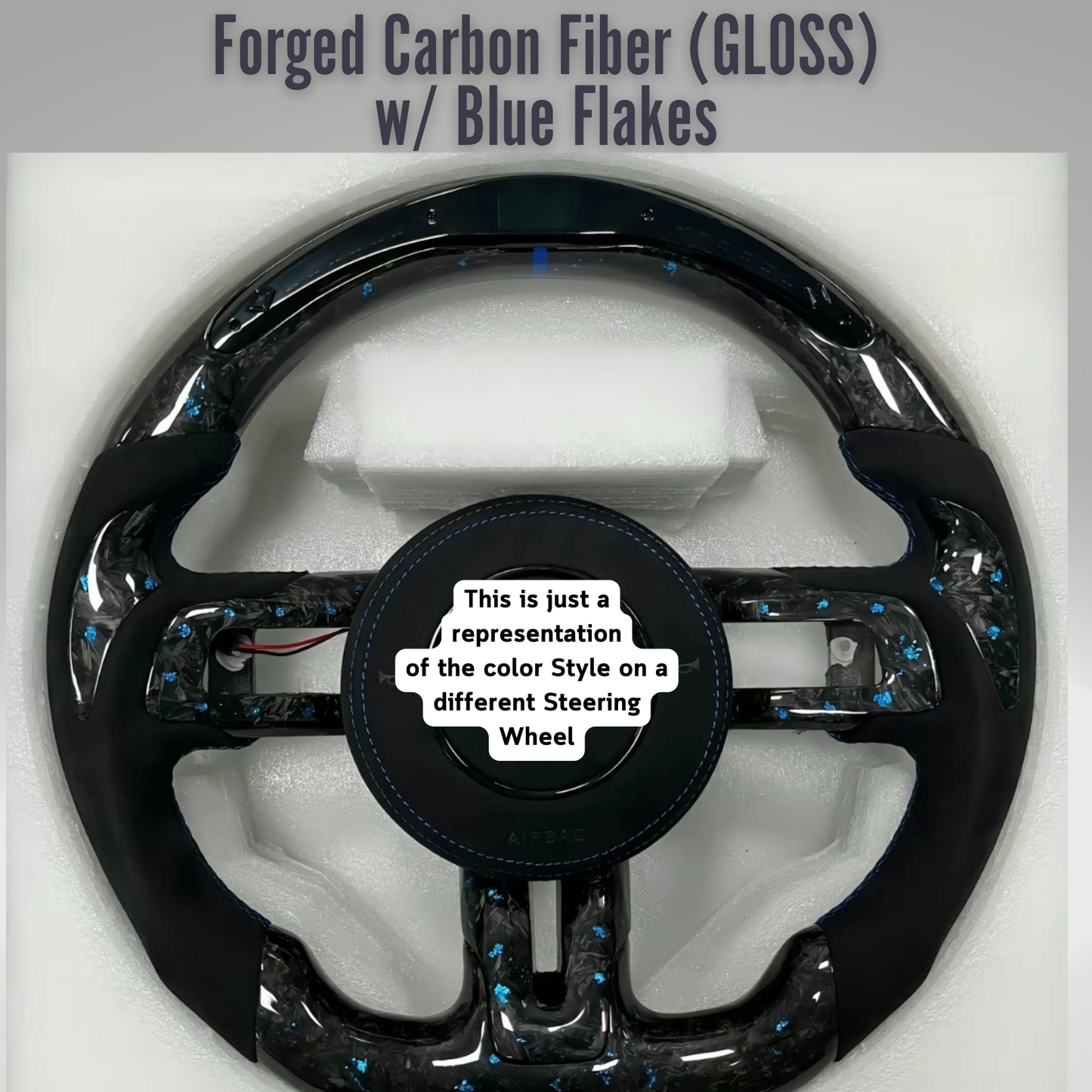 Carbon Fiber Steering Wheel Fully Customizable for Kia K5 (2021-2025)