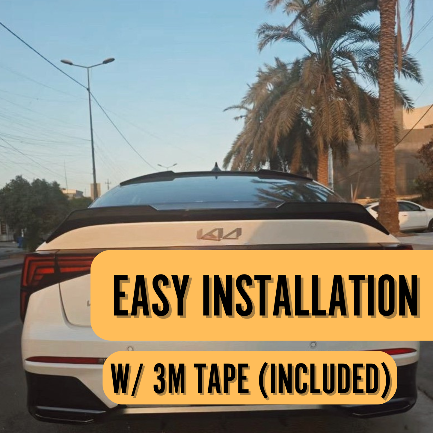 Kia K5 Duckbill Spoiler (2025-2026) | Easy Installation using 3M Tape
