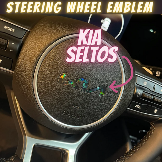 Steering Wheel Overlay Kia Seltos (2022-2024) | Perfect Fit and Easy Installation