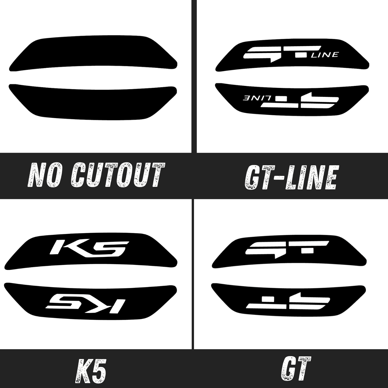 Kia K5 (2025) Side Reflector Tint Cutout Overlays