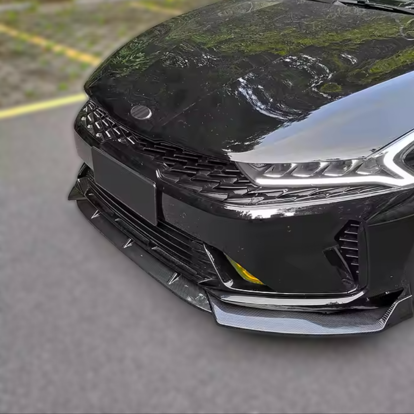 Low Profile Front Lip for Kia K5 2021-2024 | Easy Installation with 3M Tape & Screws