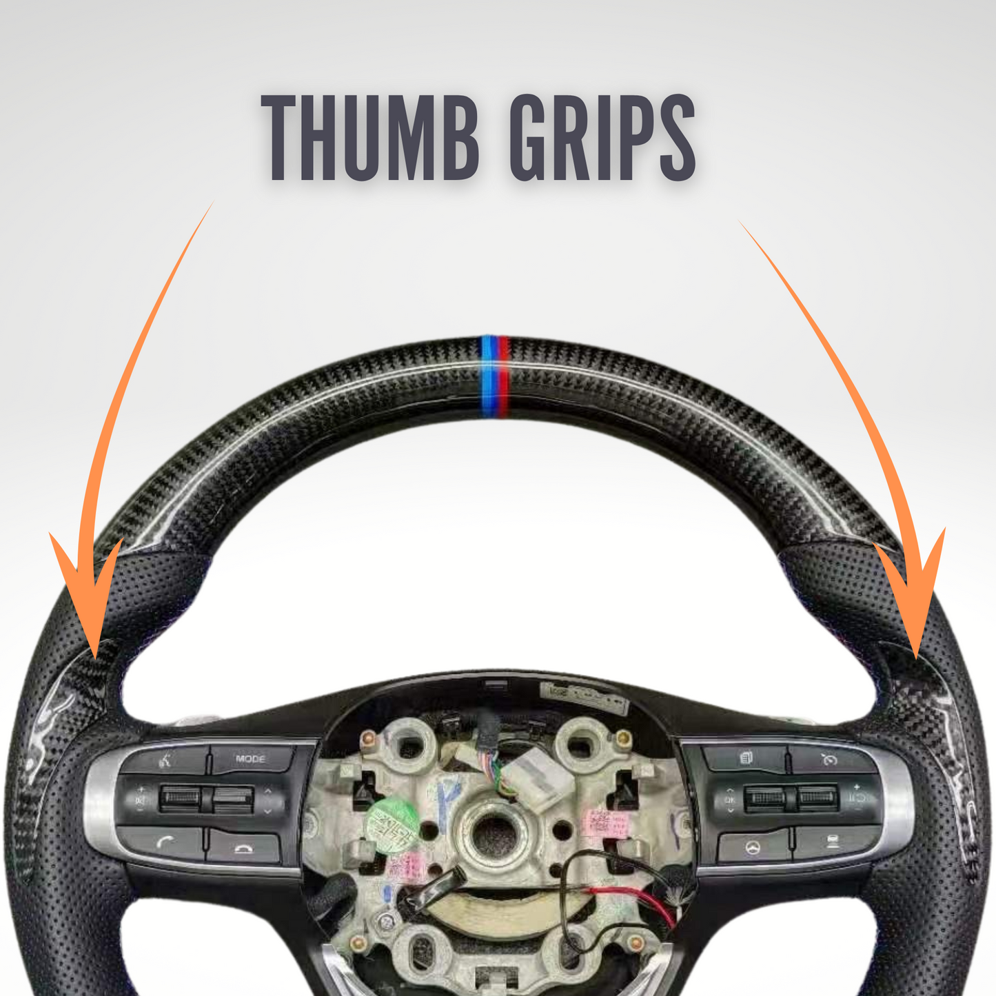 Carbon Fiber Steering Wheel Fully Customizable for Kia K5 (2021-2025)
