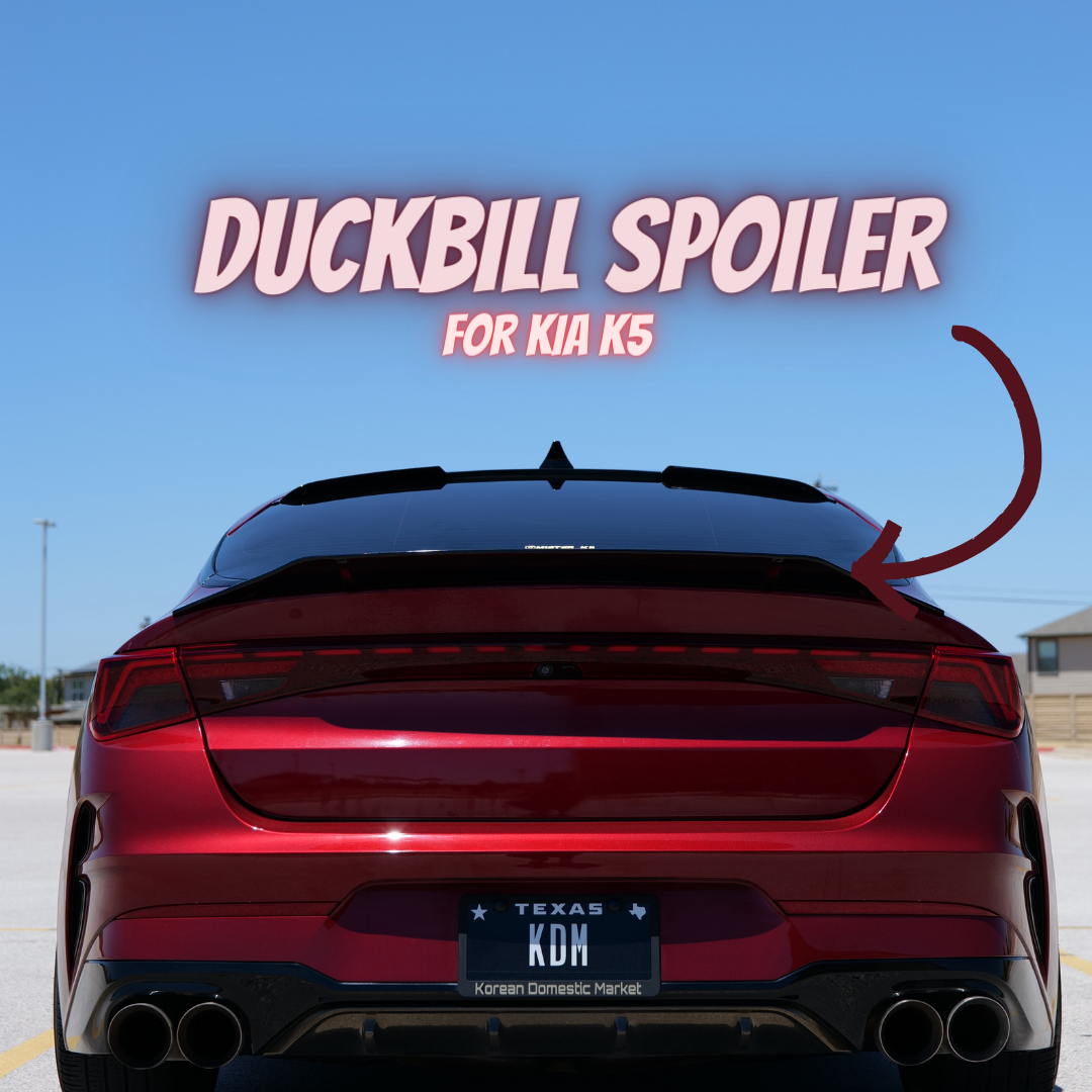 Kia K5 Duckbill Style Spoiler (2021-2024) | Easy Installation using 3M Tape