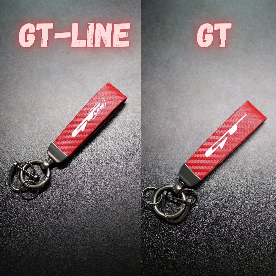 GT-line/GT Carbon Fiber Pattern Keychain - Perfect Fit for Kia Enthusiasts