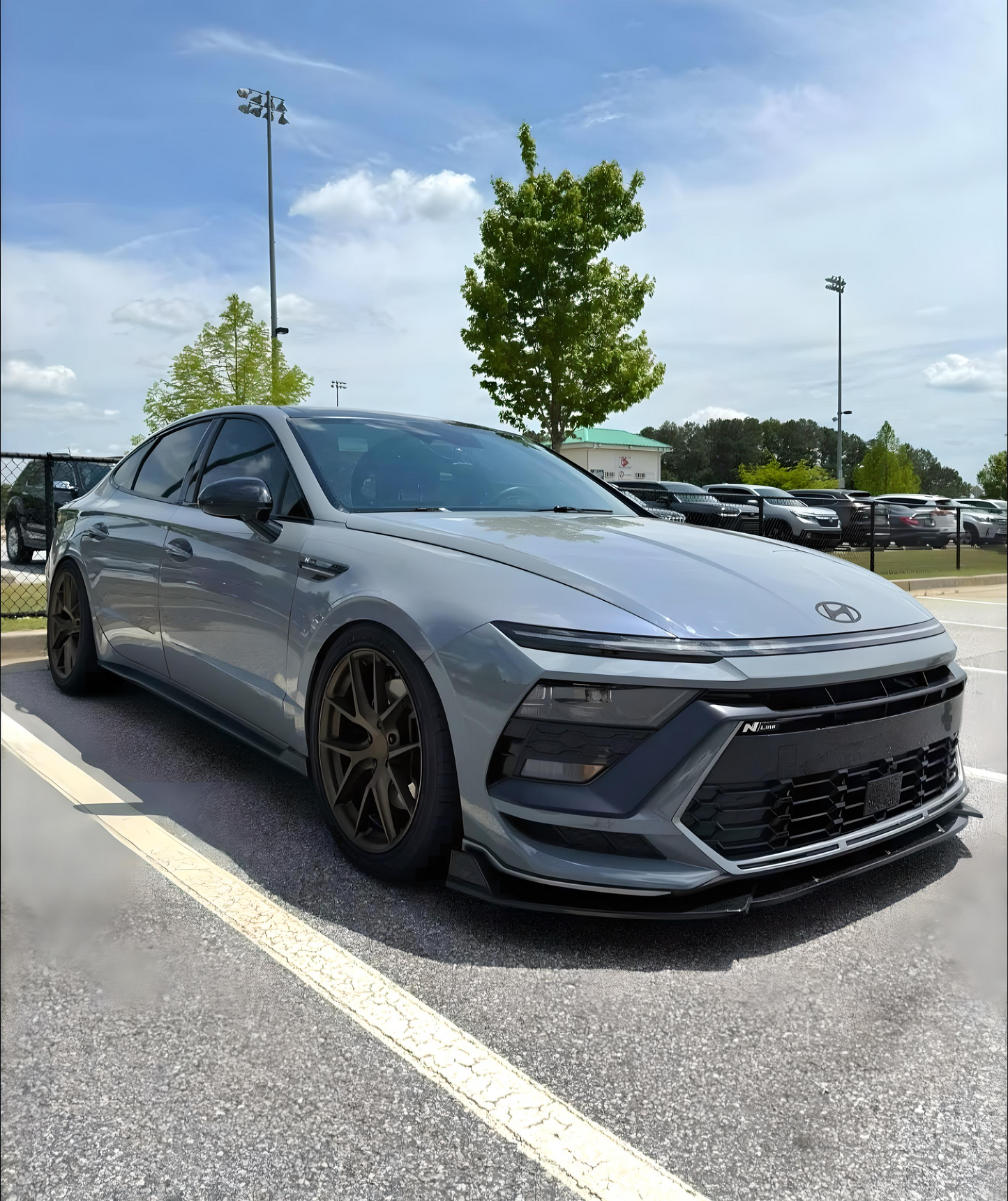 Low Profile Front Lip for Sonata 2024-2025 | Easy Installation with 3M Tape & Screws