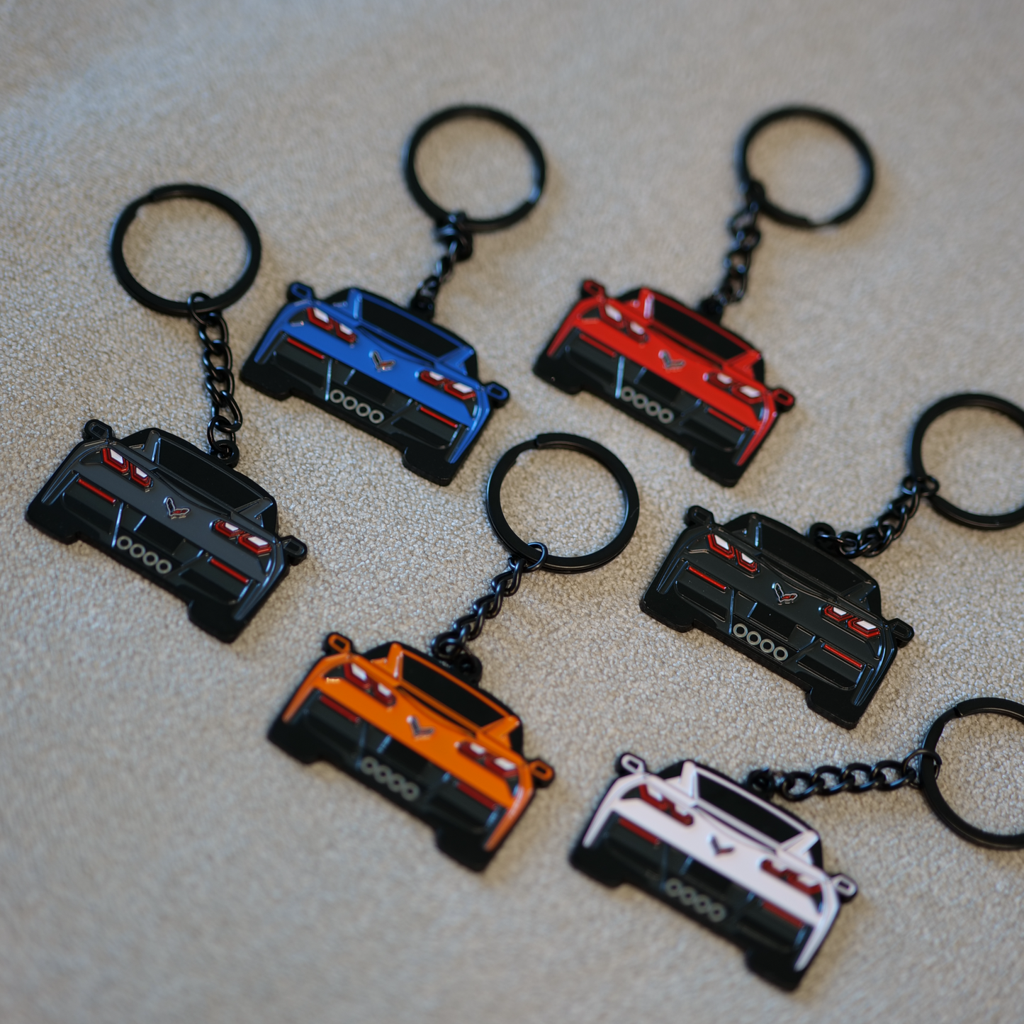 C7 Corvette Molded Keychain for Corvette Owners | Perfect Gift for Corvette Enthusiasts