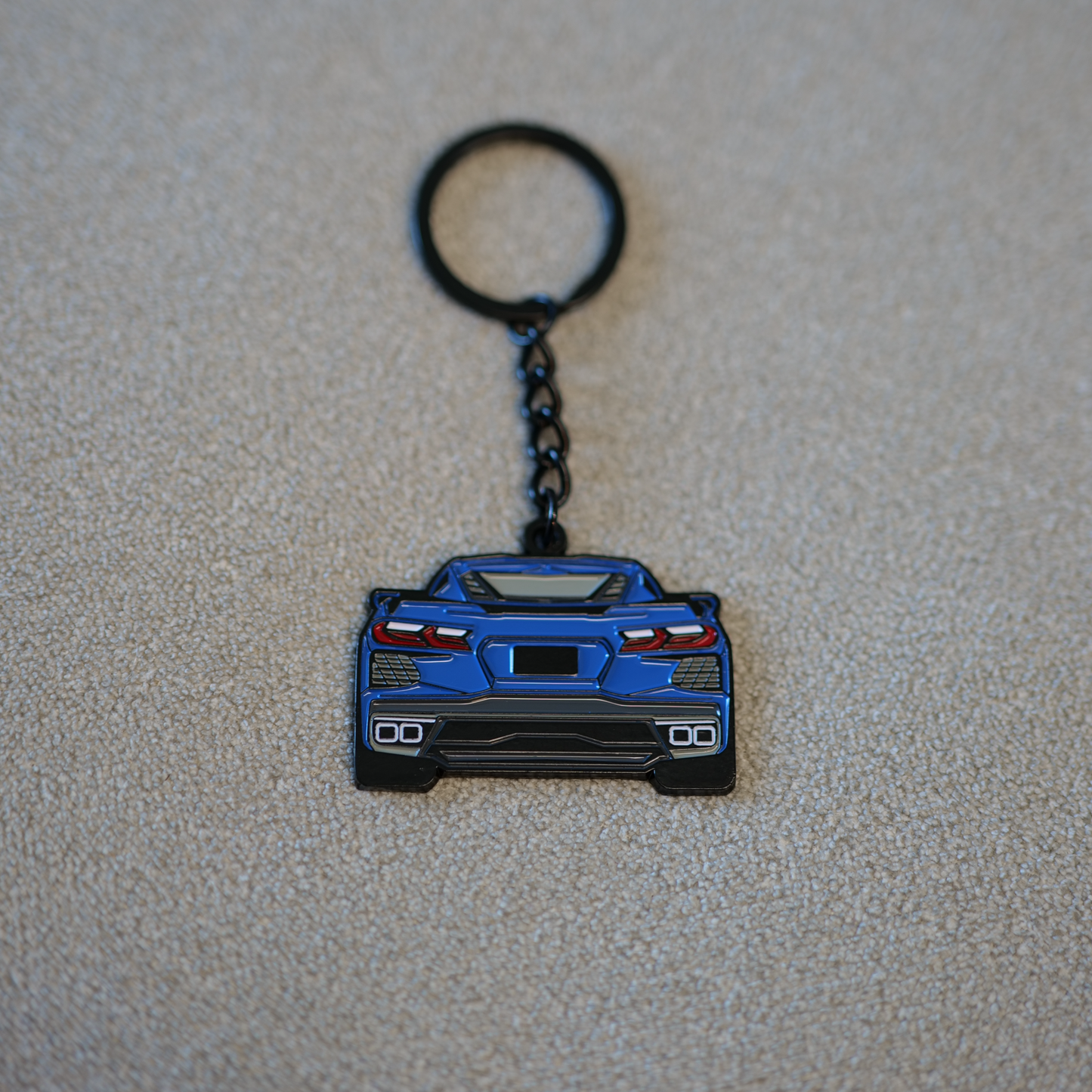C8 Corvette Molded Keychain for Corvette Owners | Perfect Gift for Corvette Enthusiasts