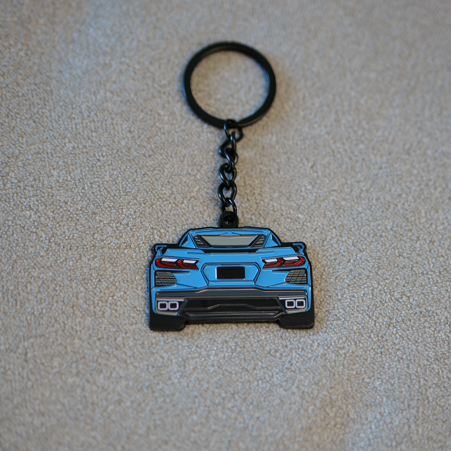 C8 Corvette Molded Keychain for Corvette Owners | Perfect Gift for Corvette Enthusiasts
