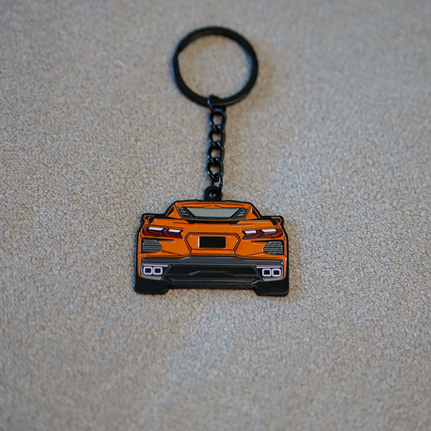 C8 Corvette Molded Keychain for Corvette Owners | Perfect Gift for Corvette Enthusiasts
