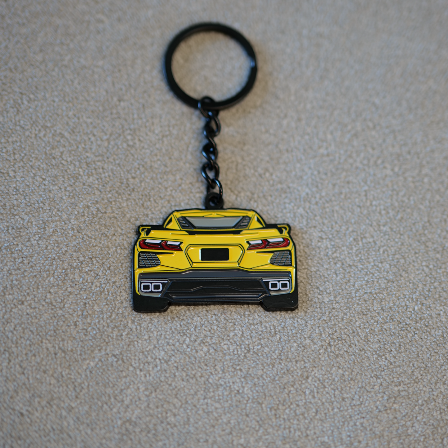 C8 Corvette Molded Keychain for Corvette Owners | Perfect Gift for Corvette Enthusiasts