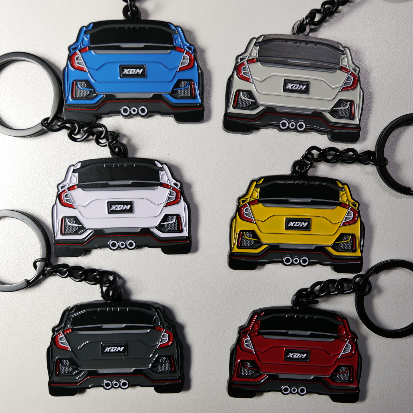 Civic Type R FK8 (2016-2023) Metal Keychain | Car Keychains Gifts for Him & Her