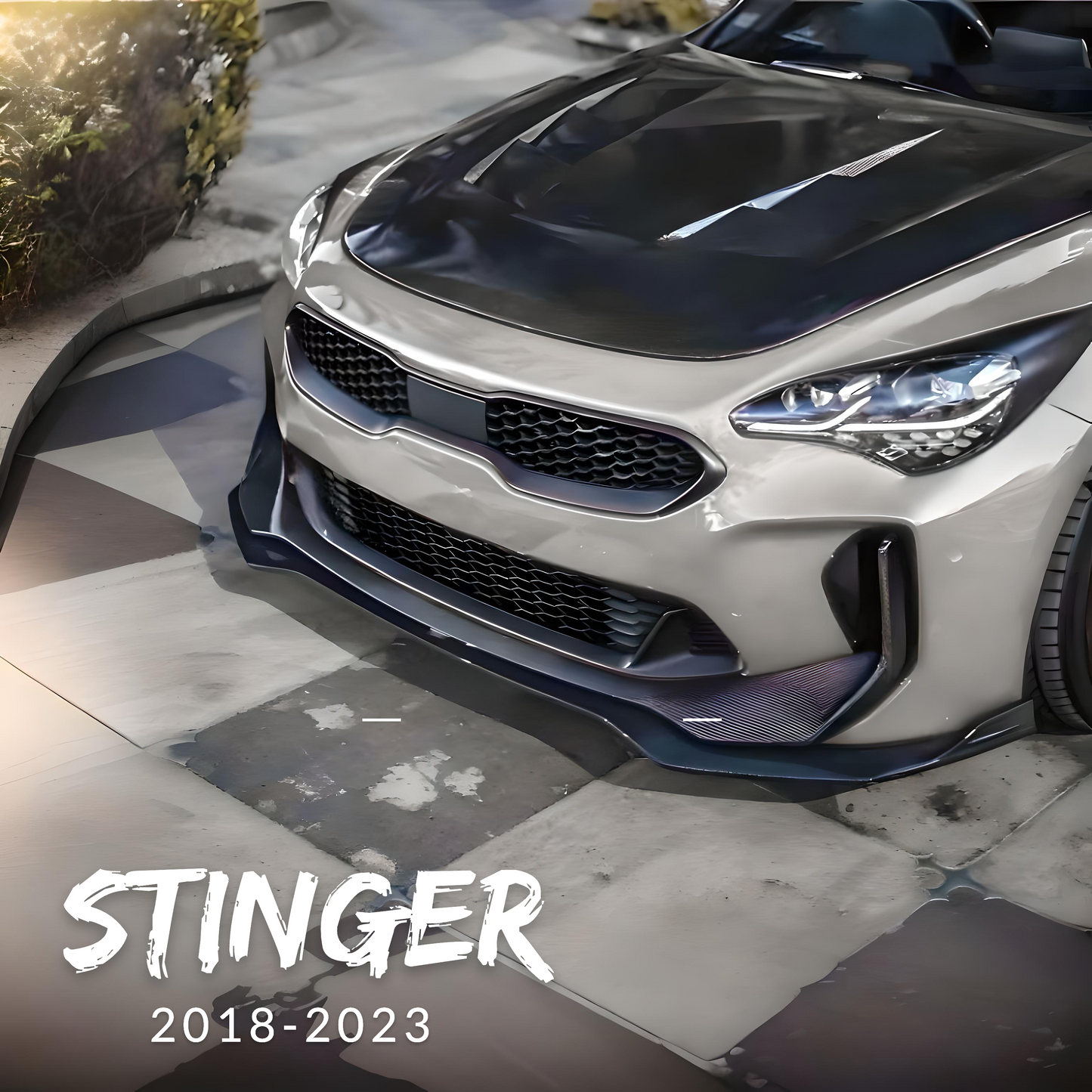 Front Lip for Kia Stinger GT-Line & GT | Easy Installation with 3M Tape & Screws