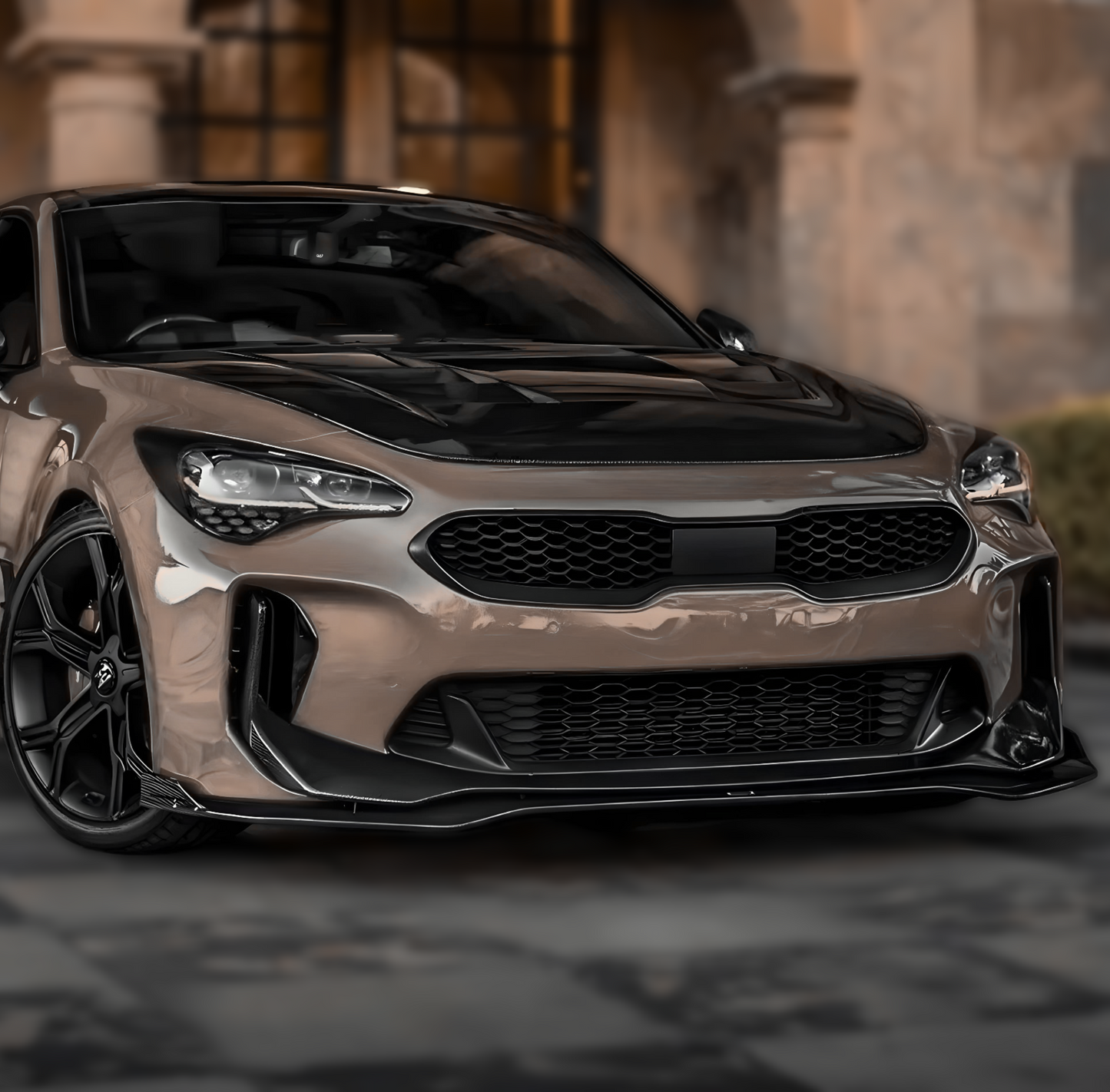 Front Lip for Kia Stinger GT-Line & GT | Easy Installation with 3M Tape & Screws