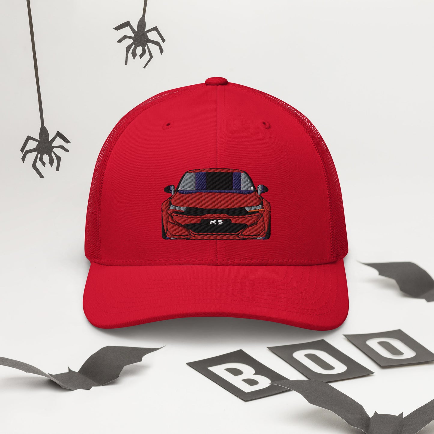K5 Passion Red Embroidered Hat