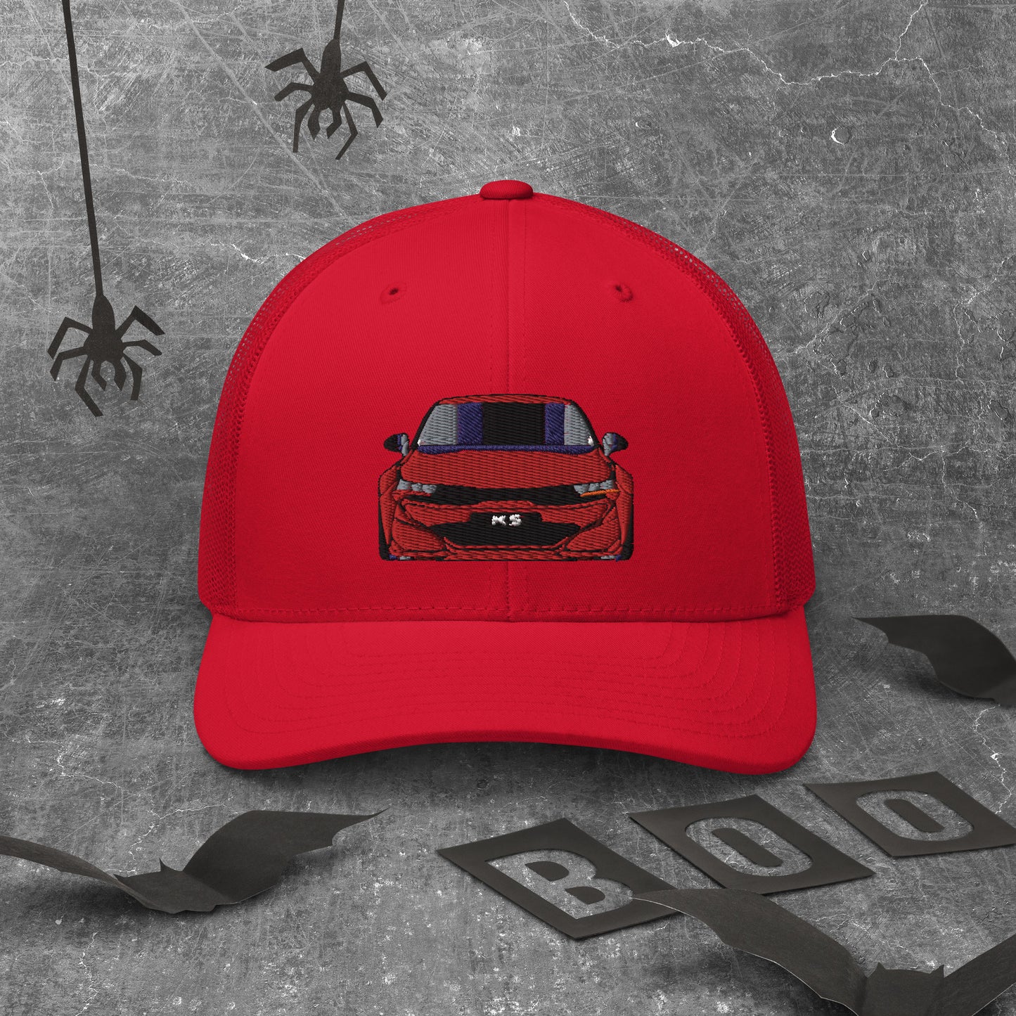K5 Passion Red Embroidered Hat