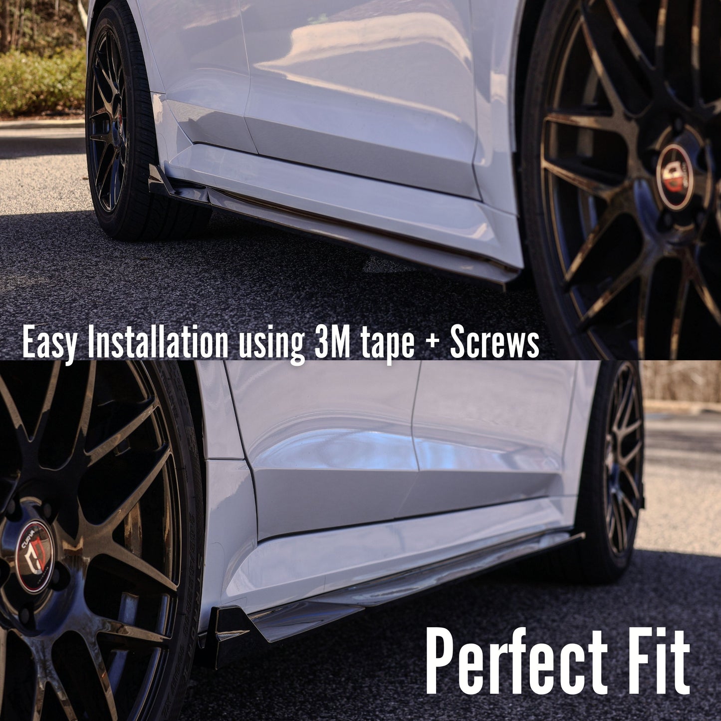 Side Skirts for Kia K5 All trims| Easy Installation with 3M Tape & Screws