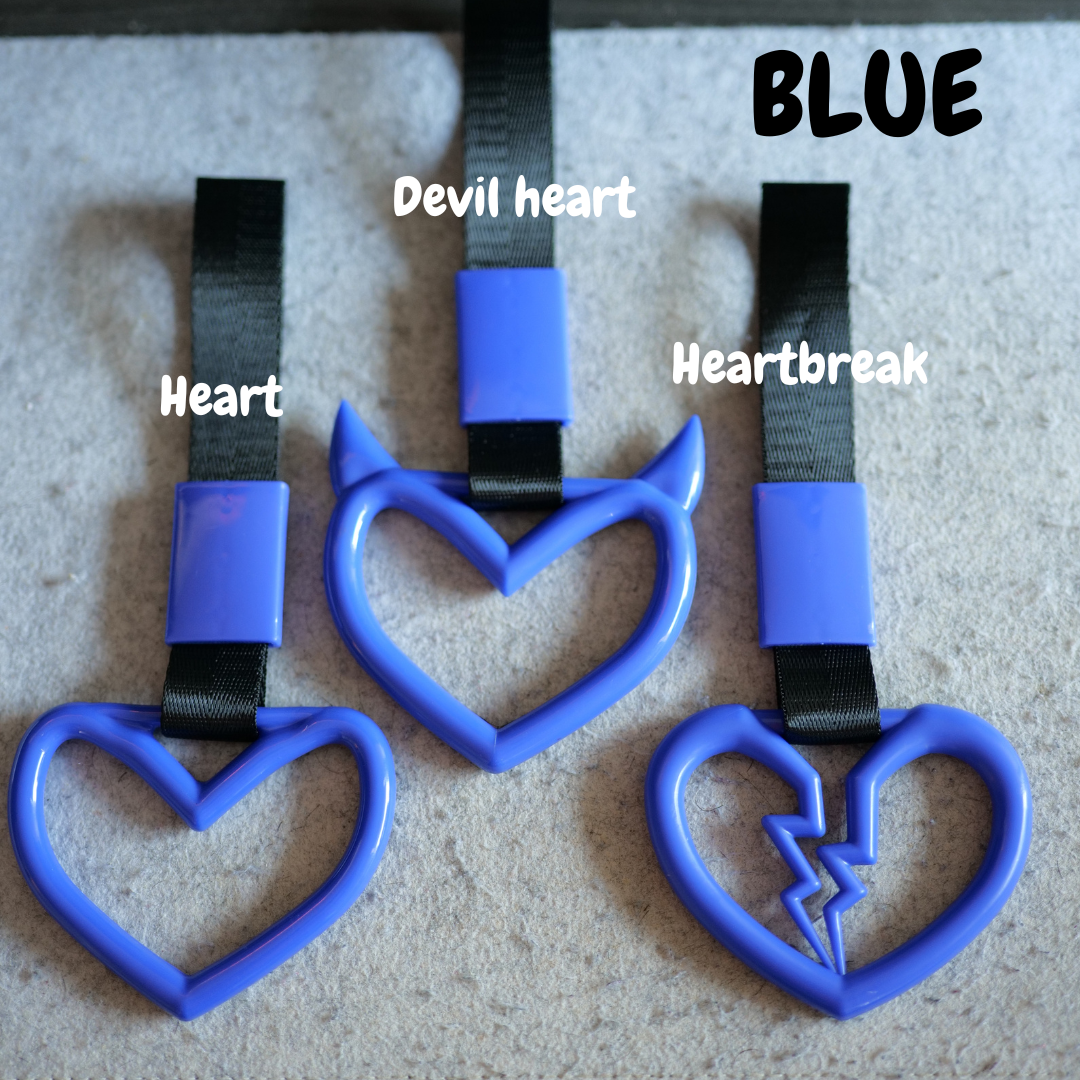 Heart Tsurikawa Pull Ring | Various Colors & Customization Car Accessories | Easy Installation