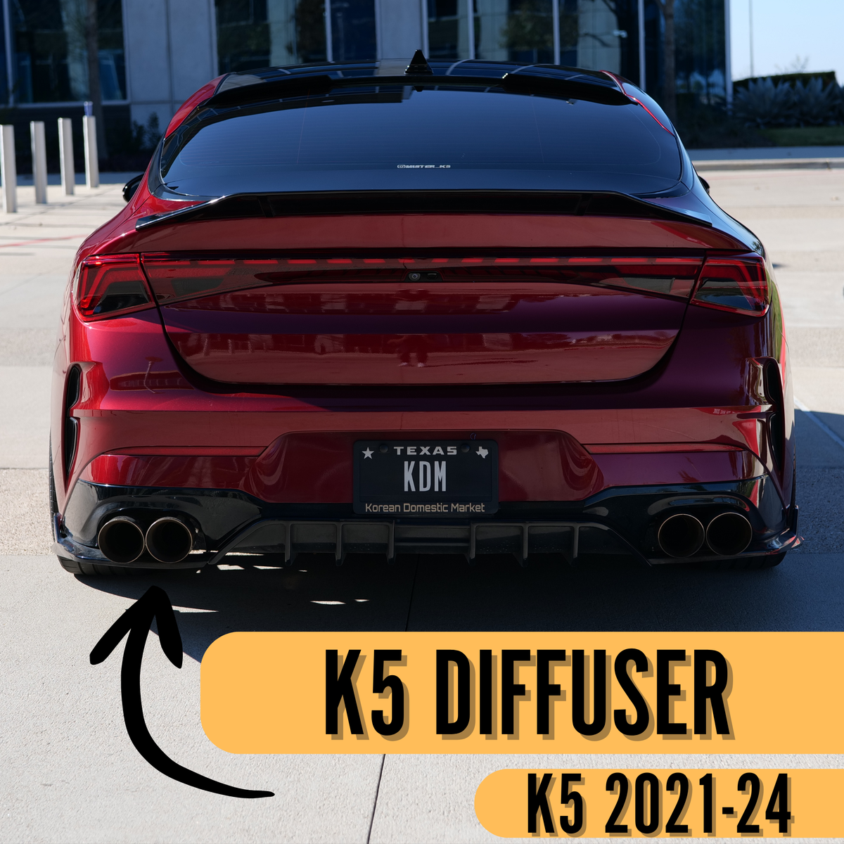 Kia K5 Rear Diffuser for GT/GT-line (2021-2024) – KDM Accessories