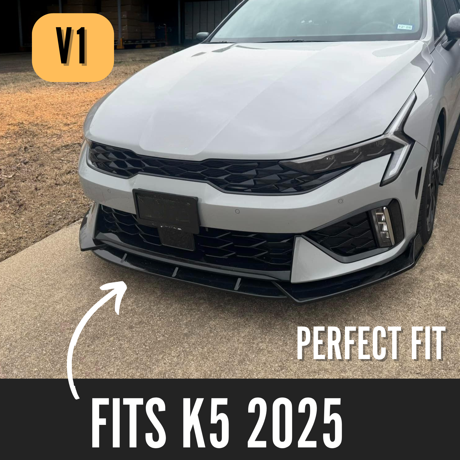 Low Profile Front Lip for Kia K5 2025 - 2026 | Easy Installation with ...