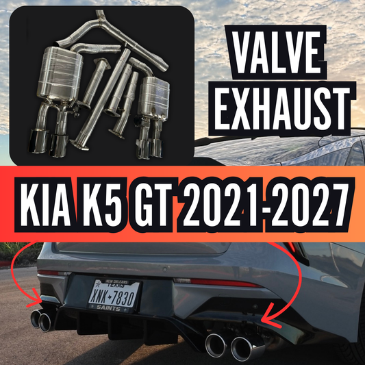 Kia K5 GT Full Catback Valved Exhaust System (2021-2027) | 2.5T Direct Bolt-On