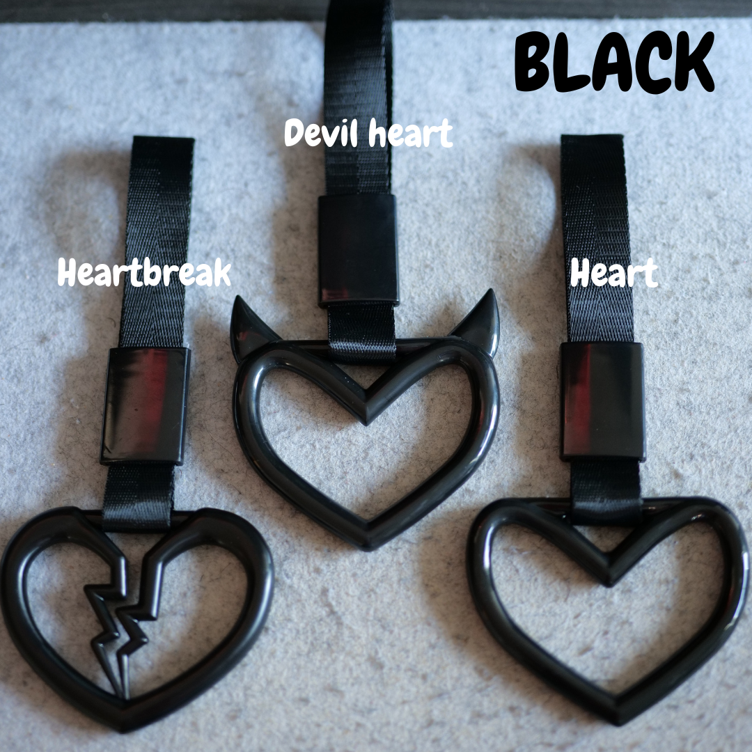 Heart Tsurikawa Pull Ring | Various Colors & Customization Car