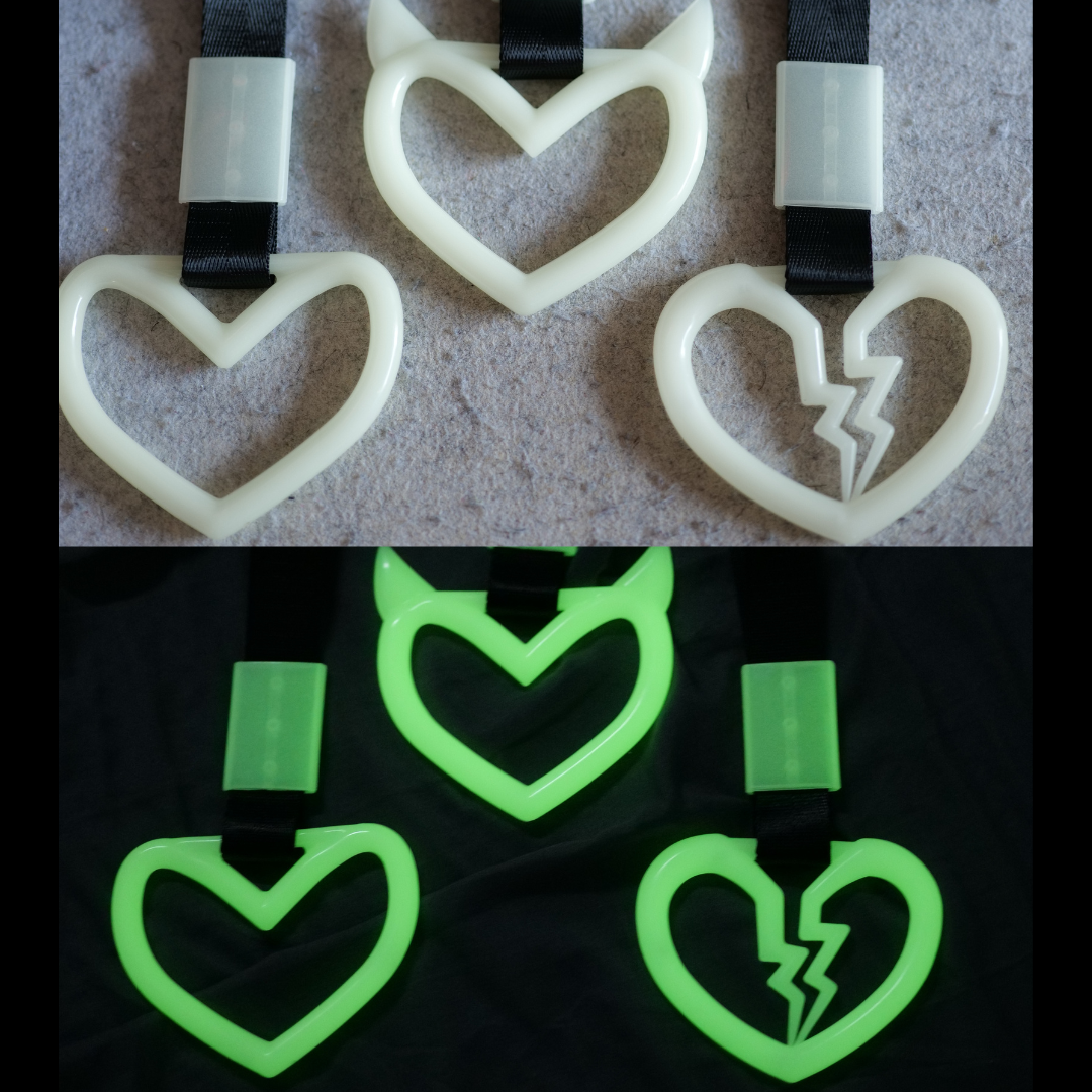 2 Anelli Tsurikawa A Forma Di Cuore Per Auto E Auto, Con Anello Di 2 Anelli Tsurikawa A Forma Di Cuore Per Auto E Auto, Con Anello Di