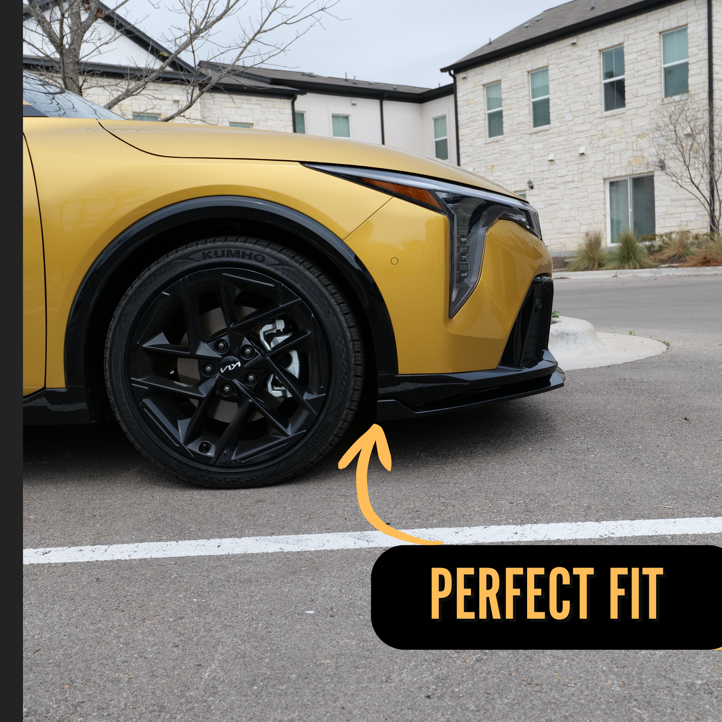 (Pre-ORDER) Front Lip for Kia K4 (GT-Line & GT-Line Turbo) | Easy Installation with 3M Tape & Screws