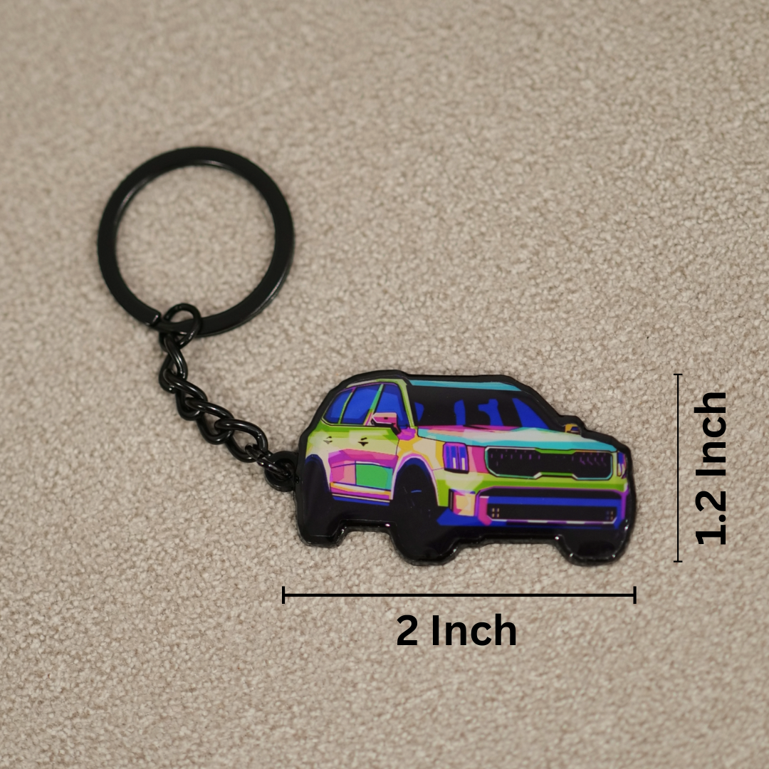 Kia Telluride Abstract Epoxy Keychain - The Ultimate Accessory (2021-2025 Models)