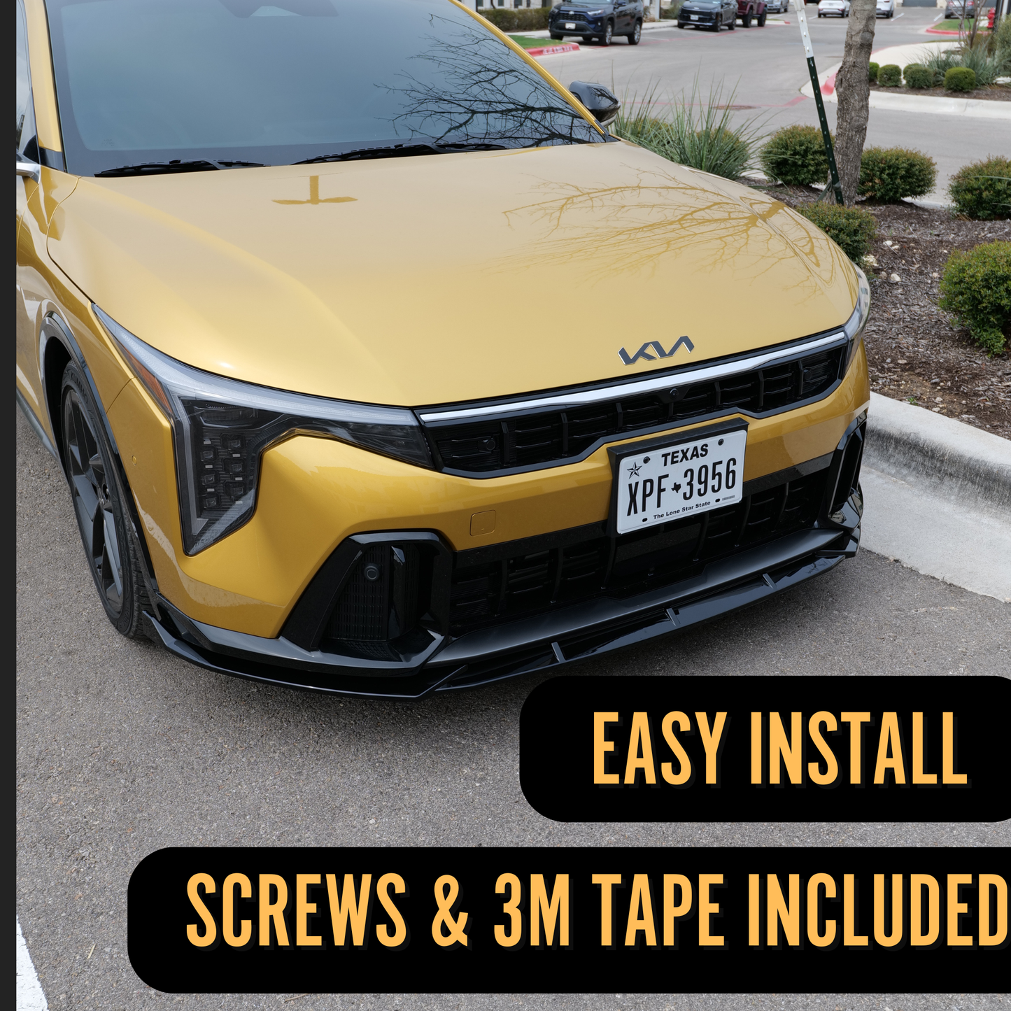 (Pre-ORDER) Front Lip for Kia K4 (GT-Line & GT-Line Turbo) | Easy Installation with 3M Tape & Screws
