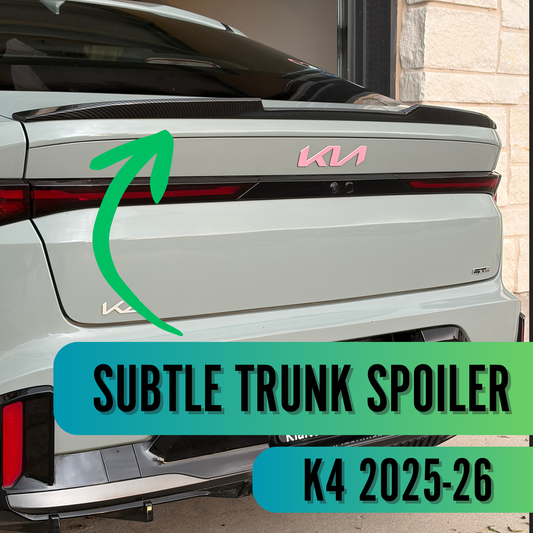 Kia K4 Subtle Trunk Spoiler (2025-2026) | Easy Installation using 3M Tape