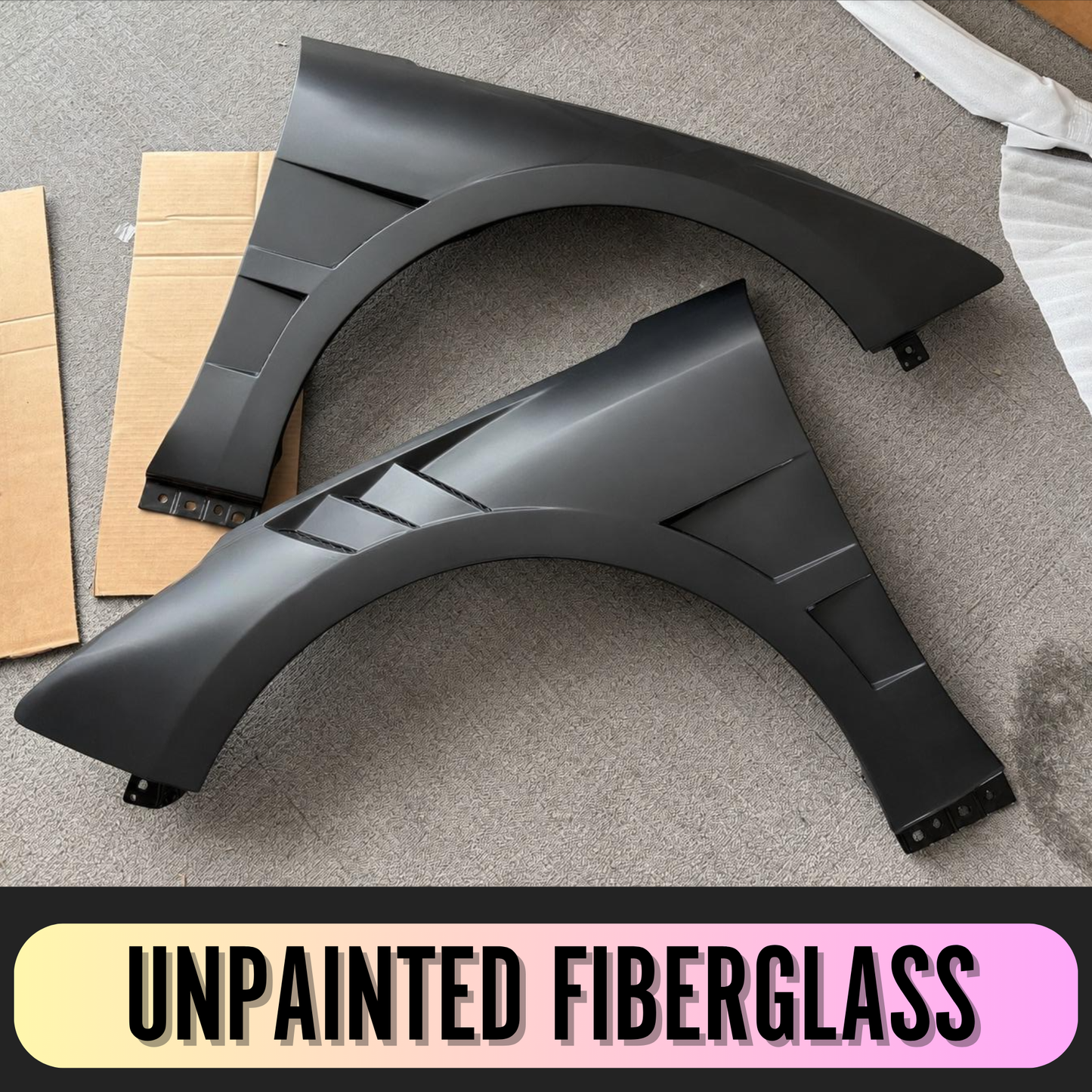 Kia K5 (2021-2026) Vented Fenders | Carbon Fiber / Unpainted / Forged (Pair)