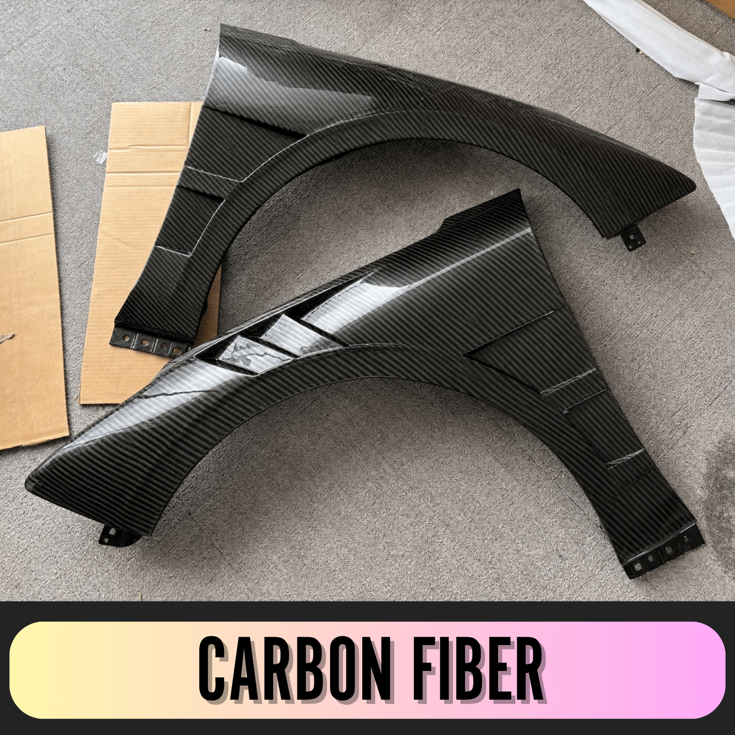 Kia K5 (2021-2026) Vented Fenders | Carbon Fiber / Unpainted / Forged (Pair)