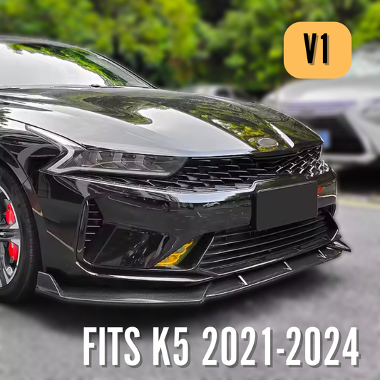 Low Profile Front Lip for Kia K5 2021-2024 | Easy Installation with 3M Tape & Screws