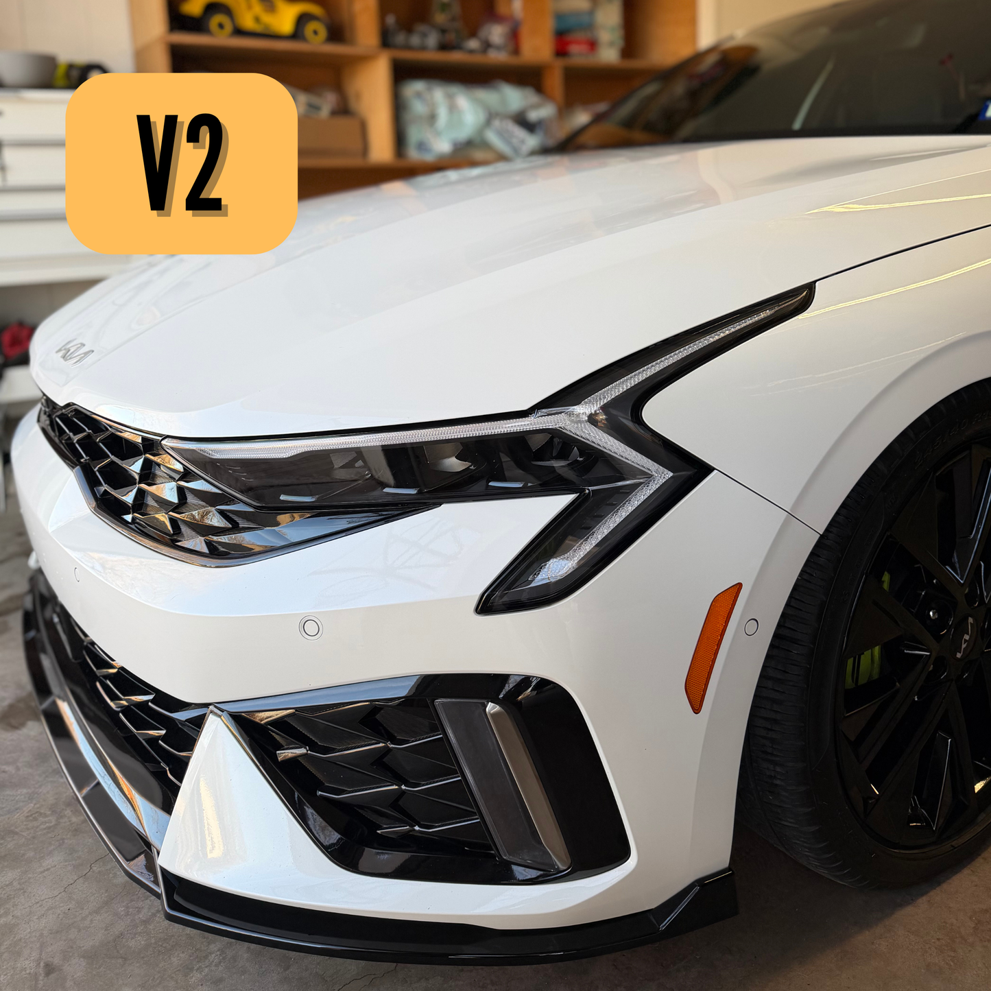 Low Profile Front Lip for Kia K5 2025 - 2026 | Easy Installation with 3M Tape & Screws