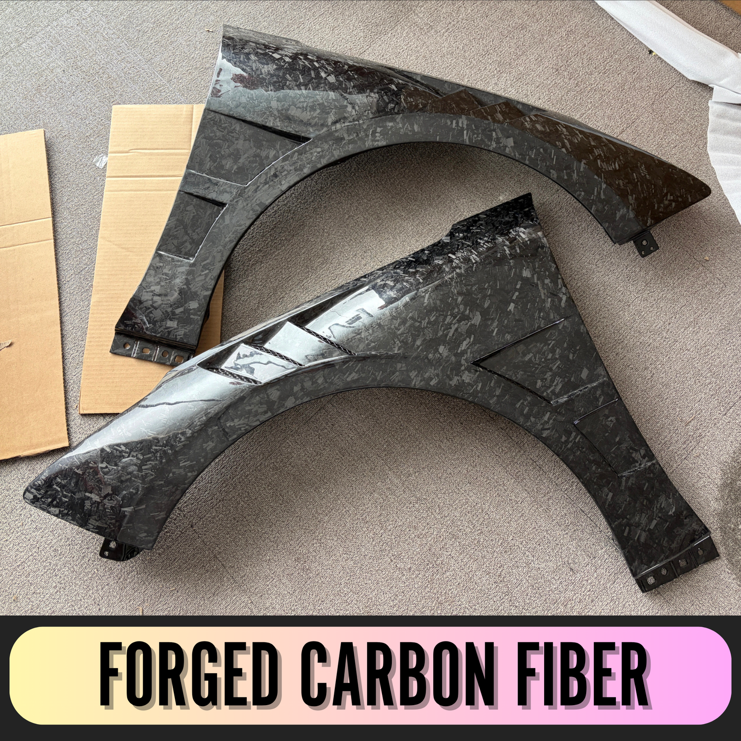 Kia K5 (2021-2026) Vented Fenders | Carbon Fiber / Unpainted / Forged (Pair)