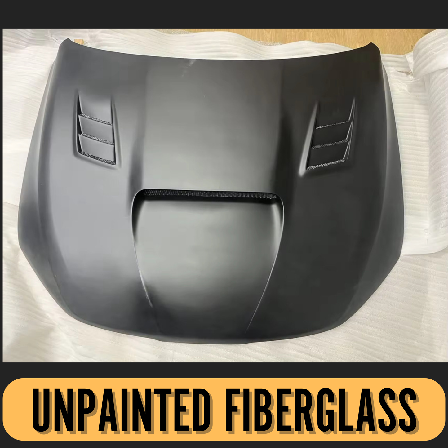 Kia K5 Vented Hood Carbon Fiber / Fiberglass (2021-2026) | OEM Fitment