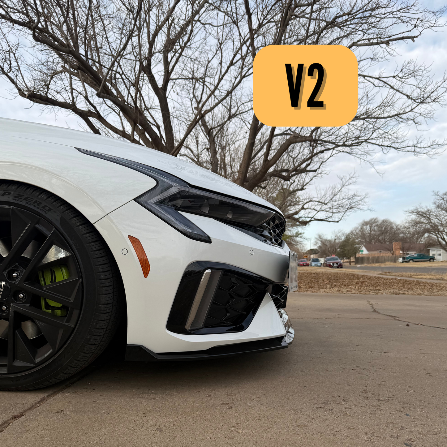 Low Profile Front Lip for Kia K5 2025 - 2026 | Easy Installation with 3M Tape & Screws