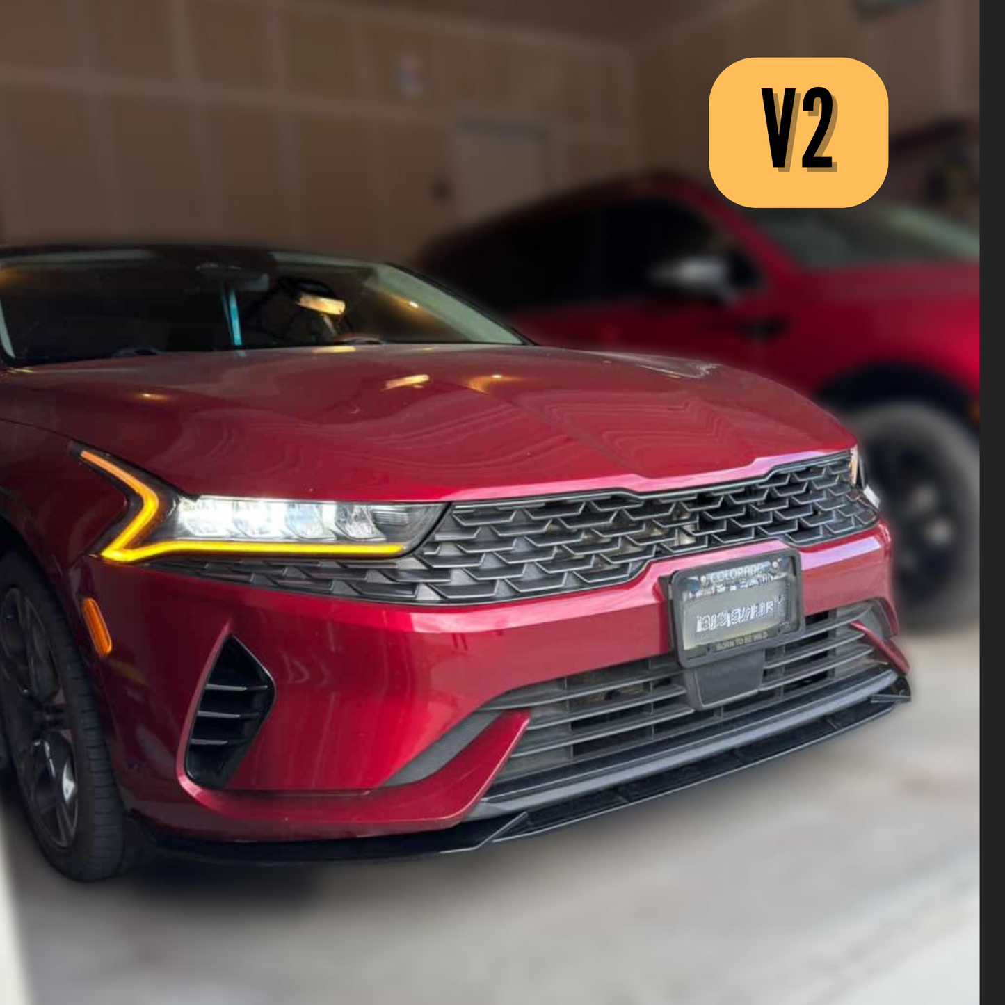 Low Profile Front Lip for Kia K5 2021-2024 | Easy Installation with 3M Tape & Screws