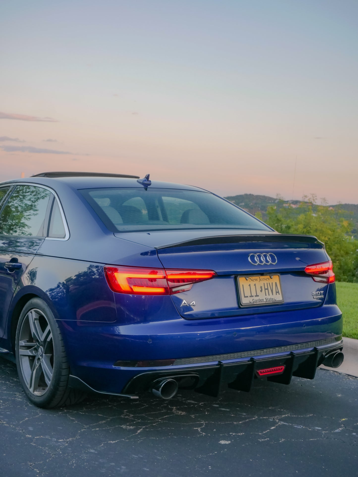 Audi A4 S-Line and S4 Diffuser with Rear Canards