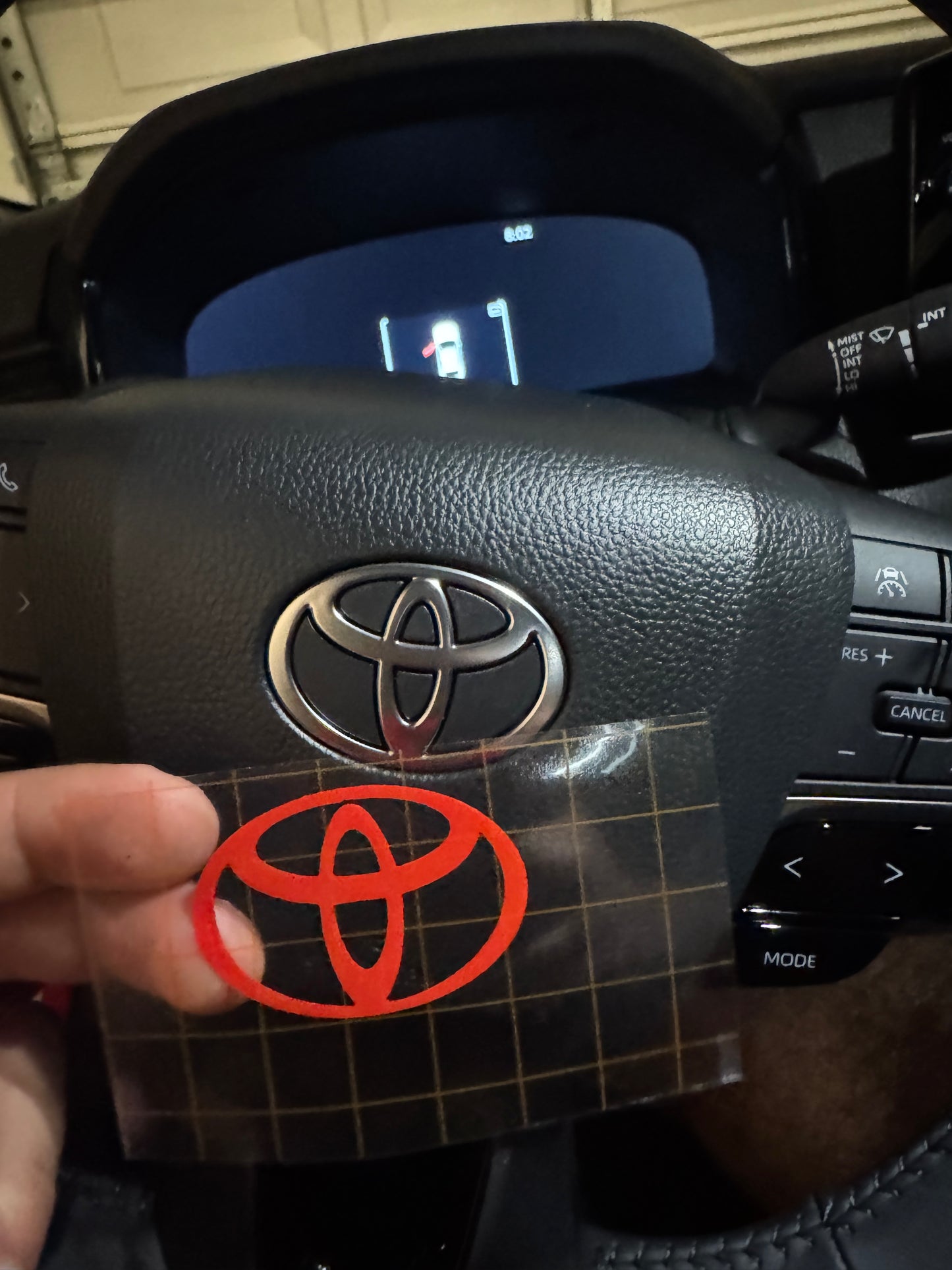 Toyota Tacoma 2024+ Steering Overlay Stickers – Custom Colors