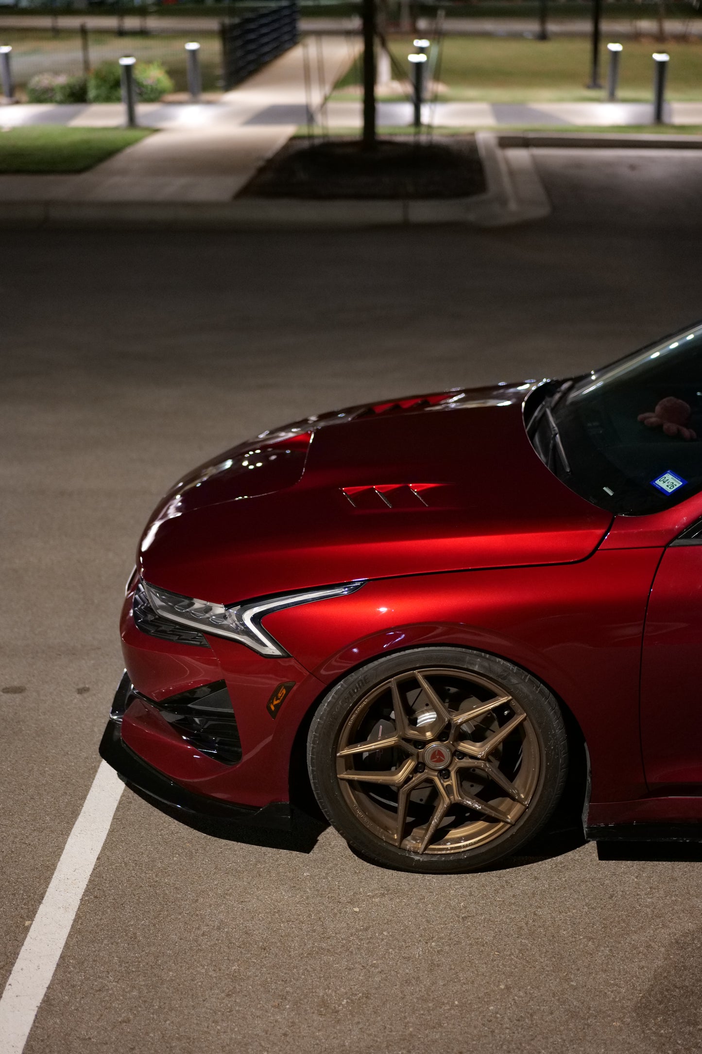 Kia K5 Vented Hood Carbon Fiber / Fiberglass (2021-2026) | OEM Fitment