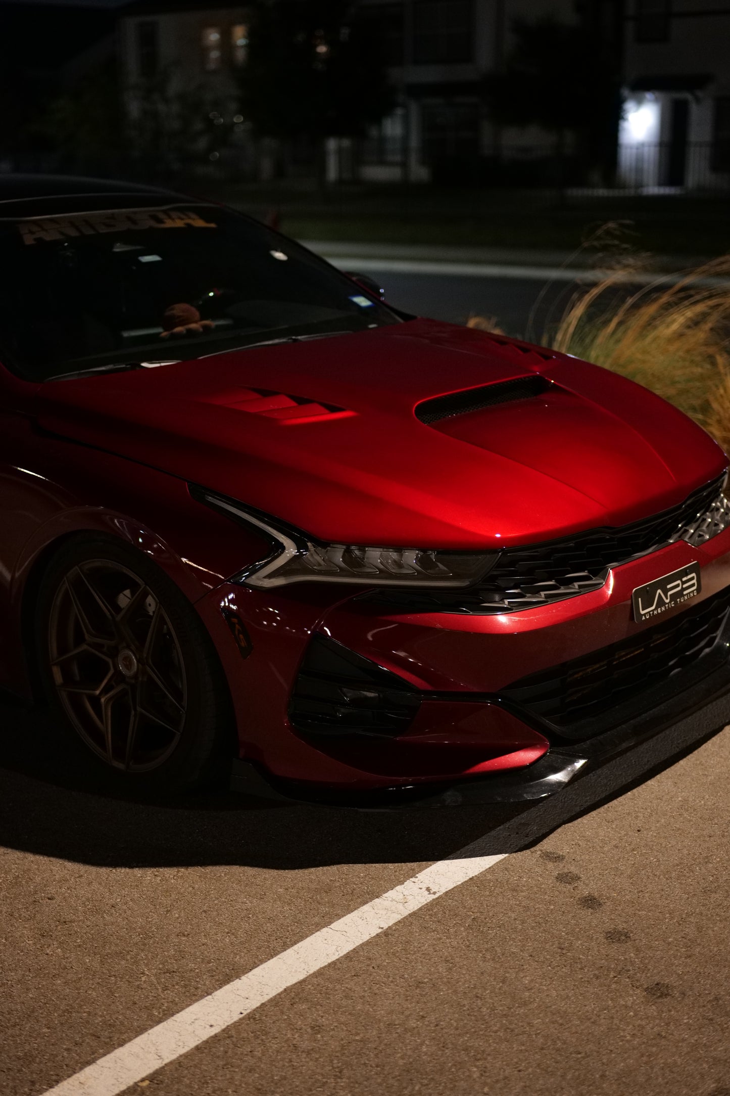 Kia K5 Vented Hood Carbon Fiber / Fiberglass (2021-2026) | OEM Fitment