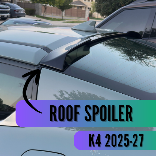 Kia K4 Roof Spoiler (2025-2027) | Easy Installation using 3M Tape