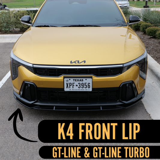 (Pre-ORDER) Front Lip for Kia K4 (GT-Line & GT-Line Turbo) | Easy Installation with 3M Tape & Screws