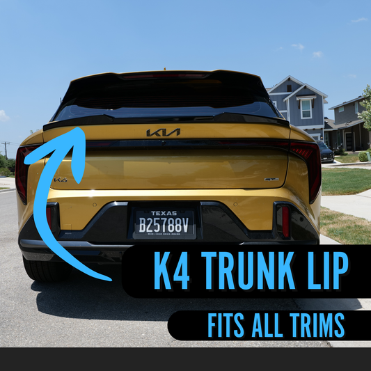 Kia K4 Hatch Trunk Lip (2025-2026) | Easy Installation using 3M Tape
