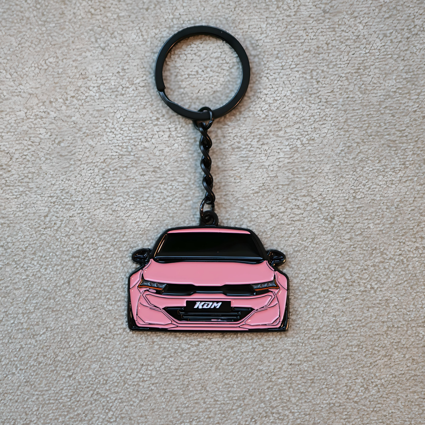 Exclusive Pink Molded Keychains | Supra / K5 / Stinger / Forte / Elantra / BMW / Mustang / Camaro / Tesla | Breast Cancer Awareness