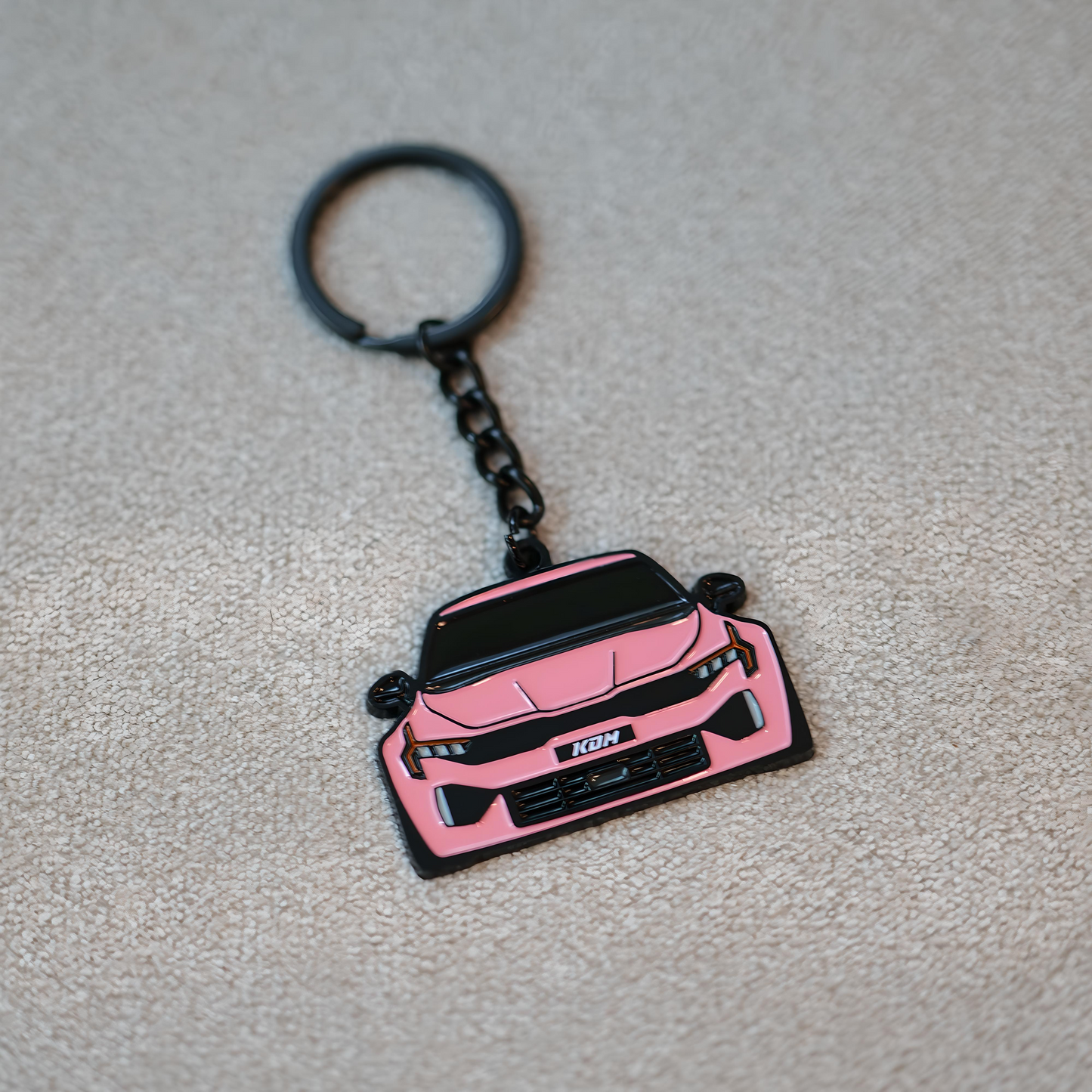 Exclusive Pink Molded Keychains | Supra / K5 / Stinger / Forte / Elantra / BMW / Mustang / Camaro / Tesla | Breast Cancer Awareness